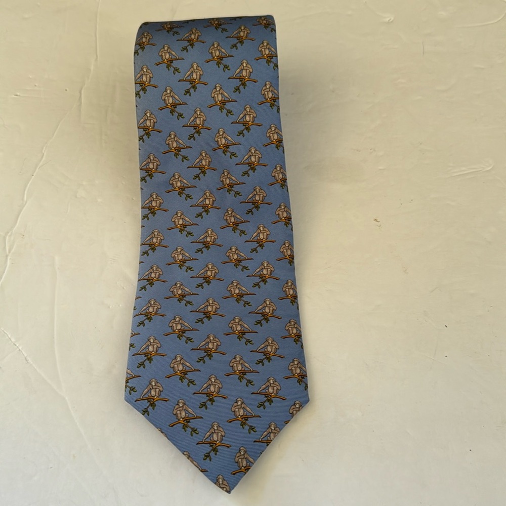 Brooks Brothers monkey print silk tie